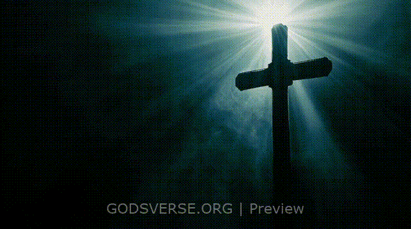 Blank motion background cross light