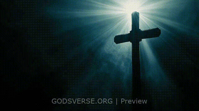 Blank motion background cross light