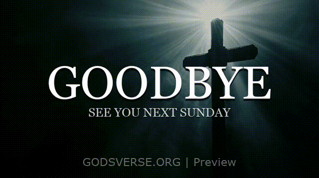 Goodbye motion background cross light
