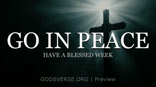 Go In Peace motion background cross light