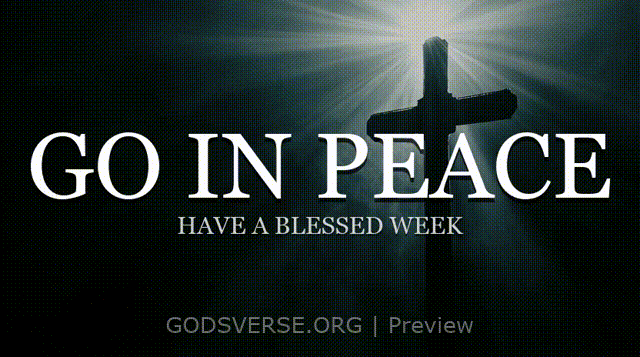 Go In Peace motion background cross light