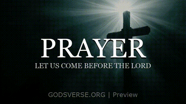 Prayer motion background cross light
