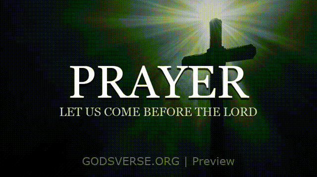 Prayer motion background cross light