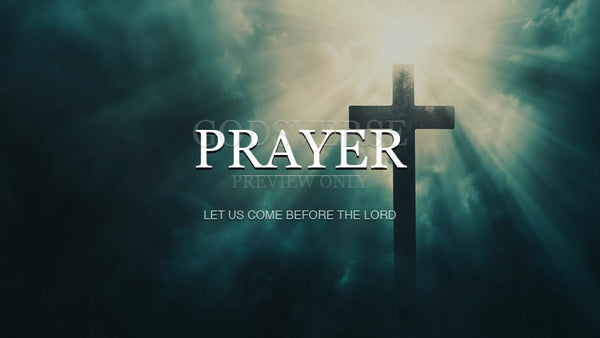 Prayer worship background cross light