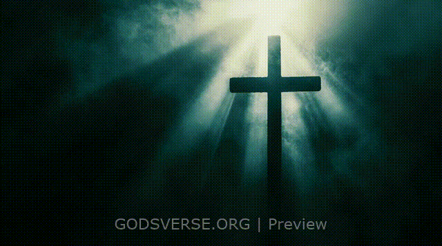 Blank motion background cross light