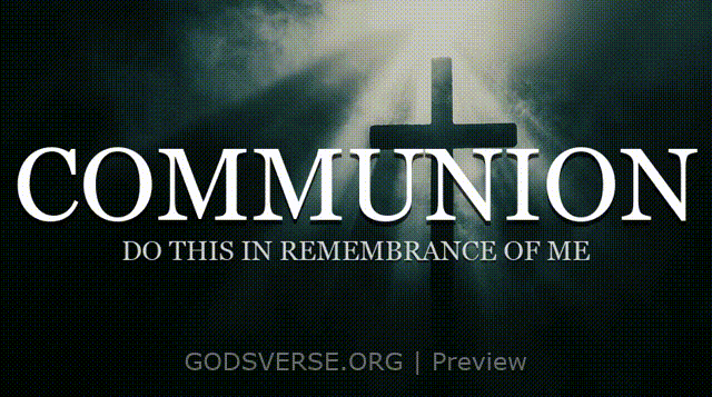 Communion motion background cross light