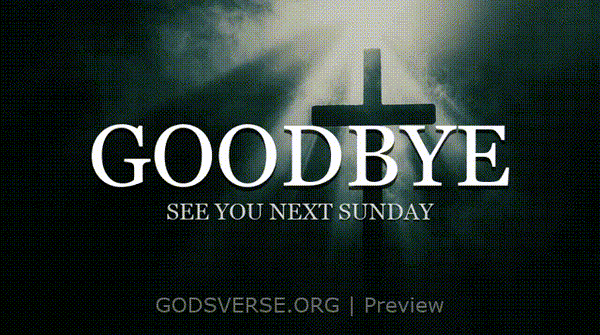 Goodbye motion background cross light