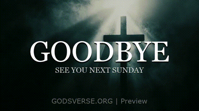 Goodbye motion background cross light