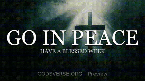 Go In Peace motion background cross light