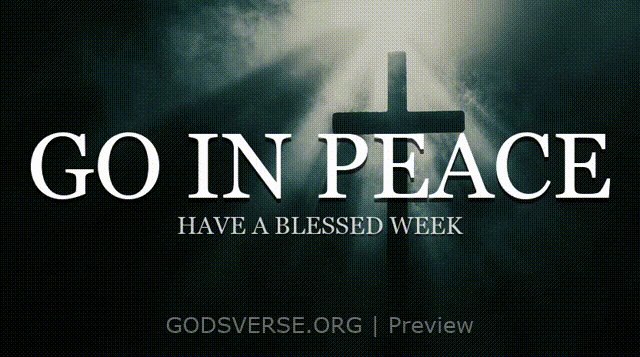 Go In Peace motion background cross light