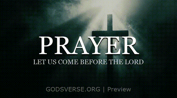 Prayer motion background cross light
