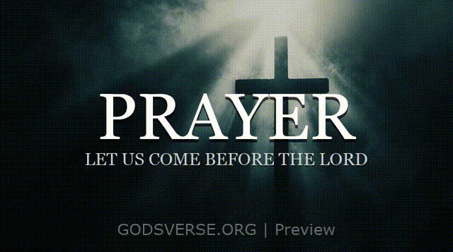 Prayer motion background cross light