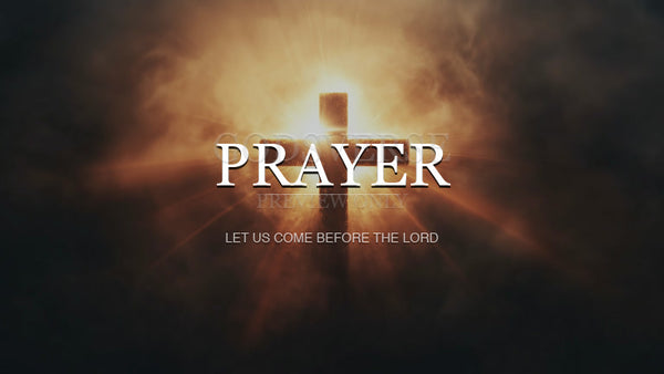 Prayer worship background cross light