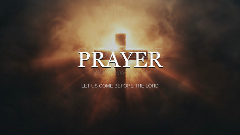 Prayer worship background cross light