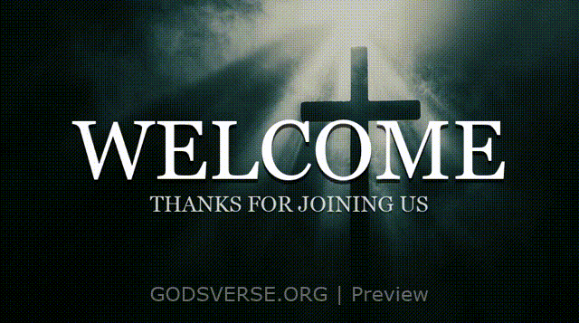 Welcome motion background cross light