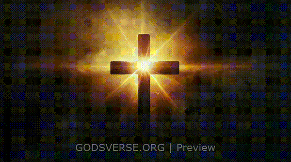 Blank motion background cross light
