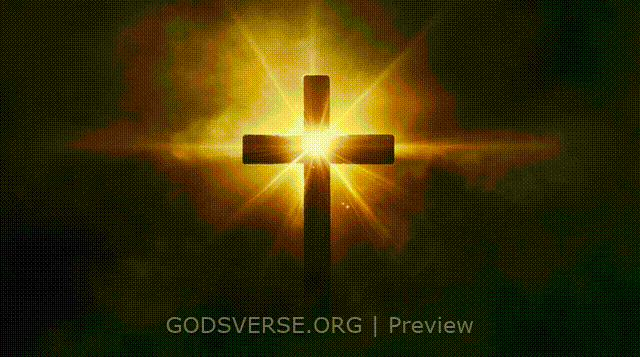 Blank motion background cross light