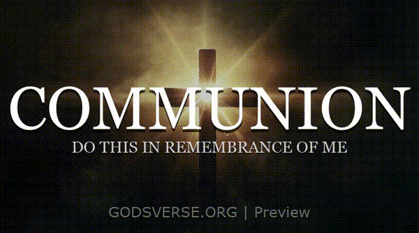 Communion motion background cross light