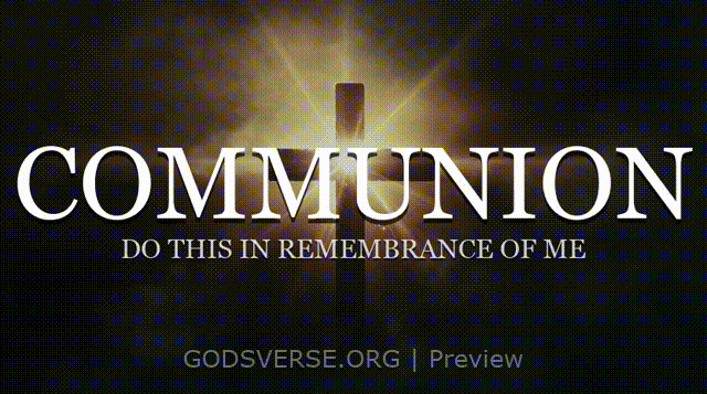 Communion motion background cross light