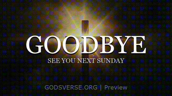 Goodbye motion background cross light