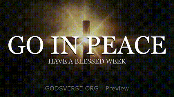 Go In Peace motion background cross light