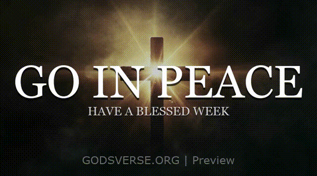 Go In Peace motion background cross light