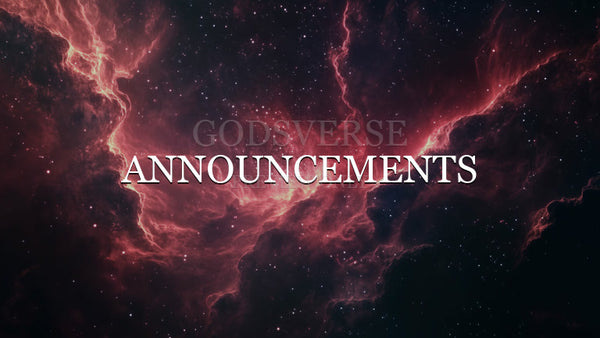 Announcements worship background deep space