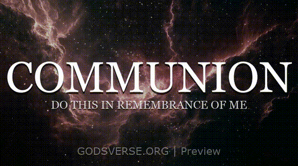 Communion motion background deep space