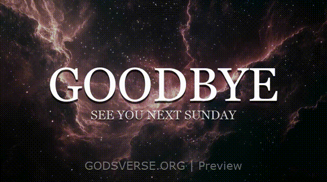 Goodbye motion background deep space