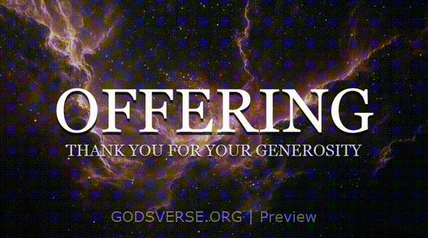 Offering motion background deep space