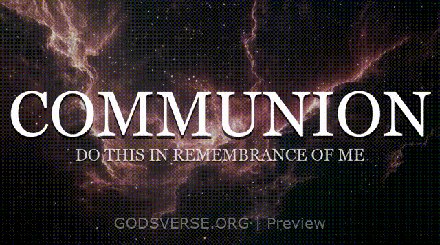 Communion motion background deep space