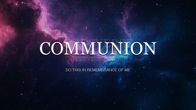 Communion worship background deep space