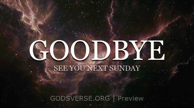 Goodbye motion background deep space