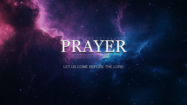 Prayer worship background deep space