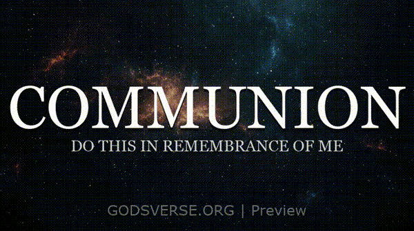 Communion motion background deep space