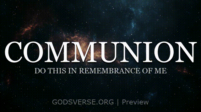 Communion motion background deep space