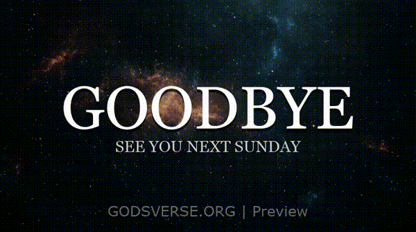 Goodbye motion background deep space