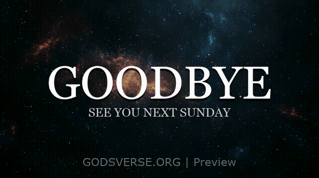 Goodbye motion background deep space
