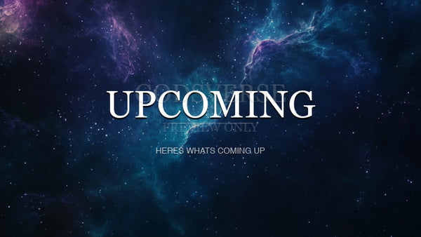 Upcoming worship background deep space