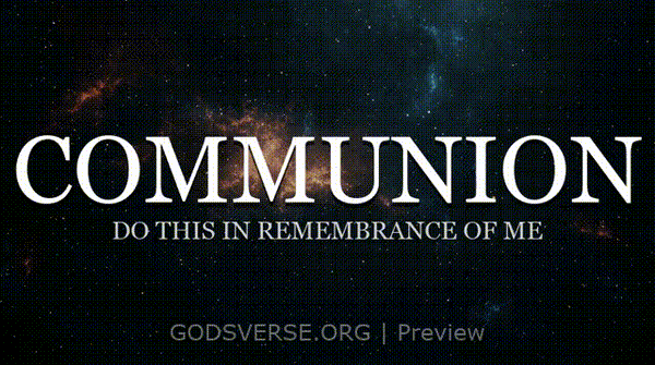 Communion motion background deep space