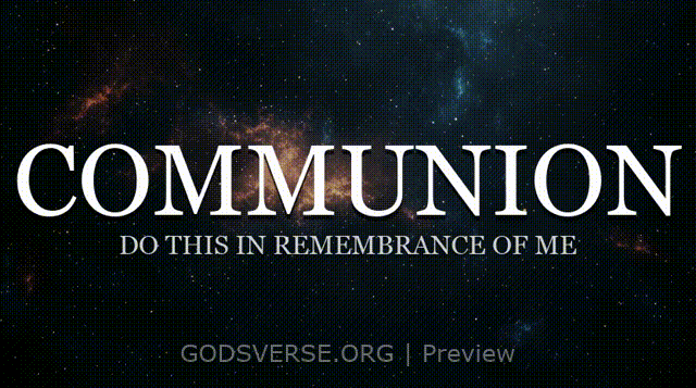 Communion motion background deep space