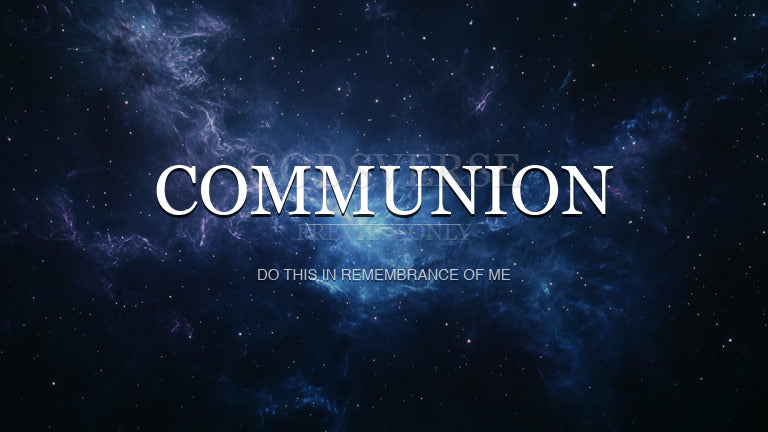Communion worship background deep space