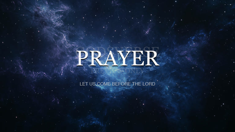 Prayer worship background deep space
