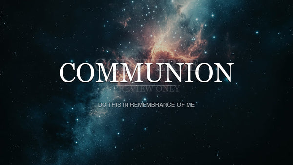Communion worship background deep space