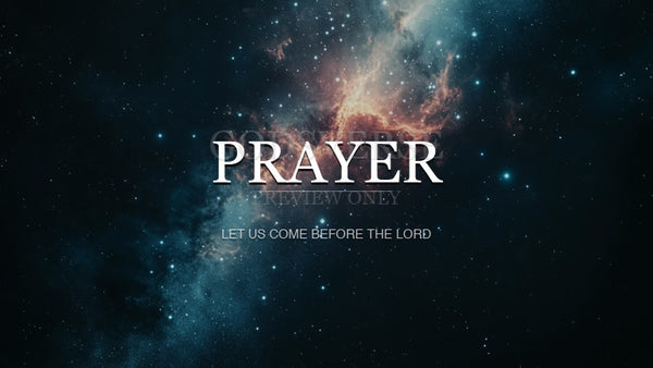 Prayer worship background deep space