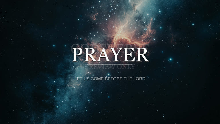 Prayer worship background deep space