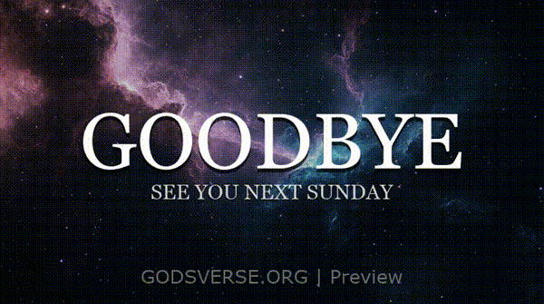 Goodbye motion background deep space
