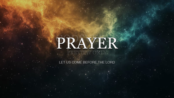 Prayer worship background deep space
