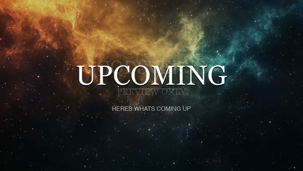 Upcoming worship background deep space