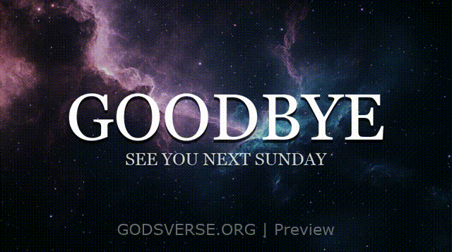Goodbye motion background deep space